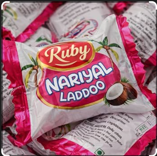 Ruby Narial Ladoo / Pack of 20 / Swad Snacks